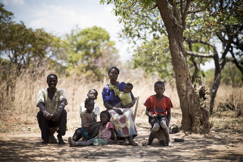 Justina, her husband Kelvin and their five children
